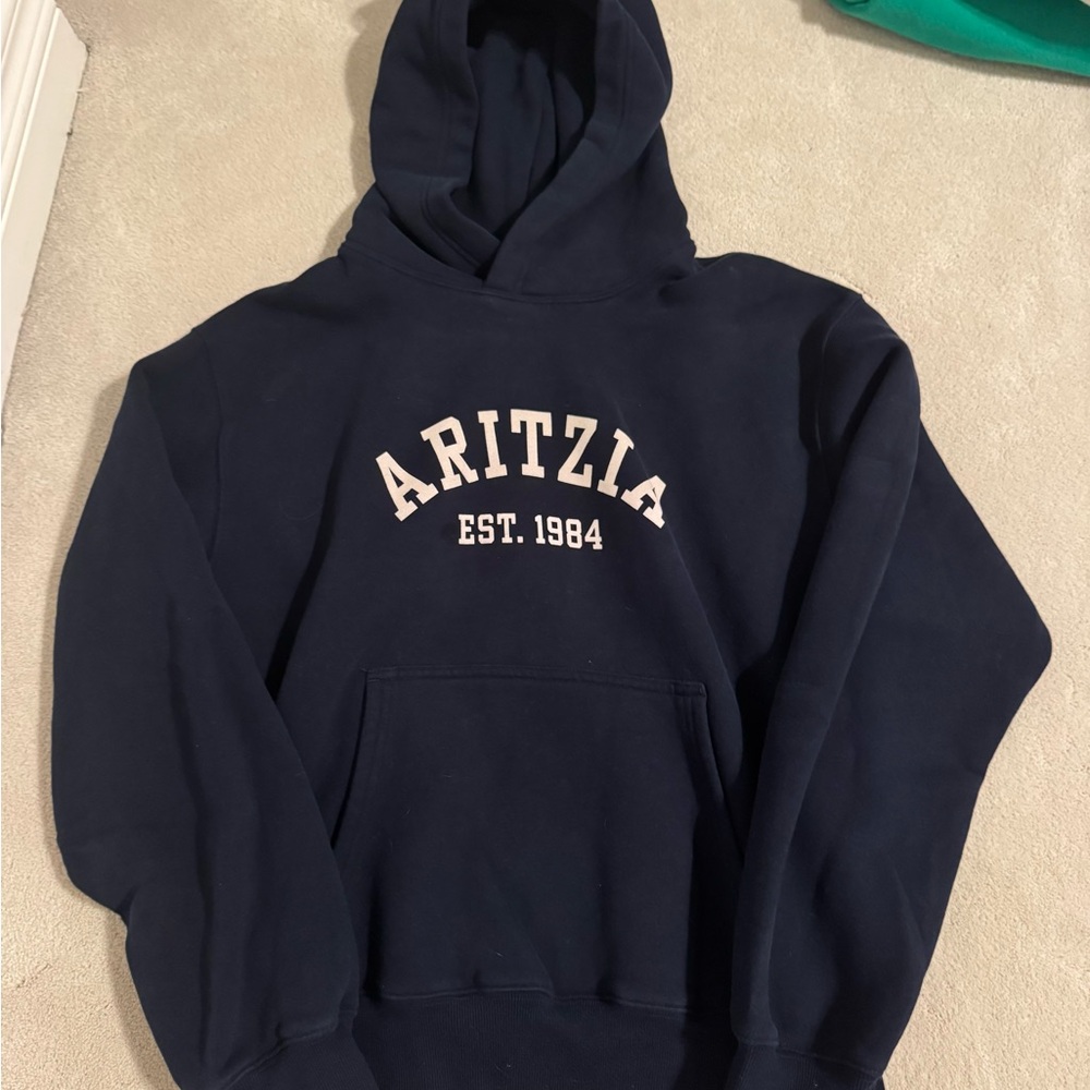 Aritzia Black Sweatfleece Hoodie